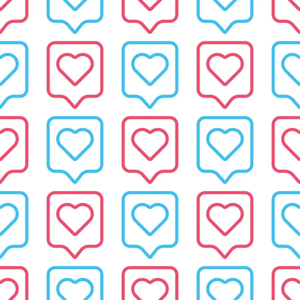 Valentine's day seamless pattern vector illustration. — 스톡 벡터