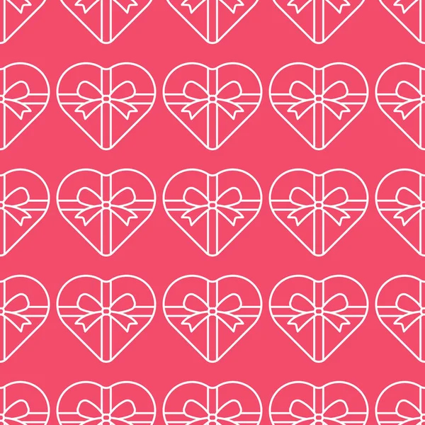 Valentine's day seamless pattern vector illustration. — 스톡 벡터