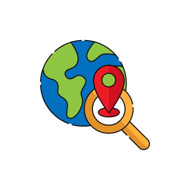 Haritalar. Harita simgesi. Harita vektörü. Simge vektörünü haritalar. Harita logosu. Harita sembolü. Harita web simgesi.