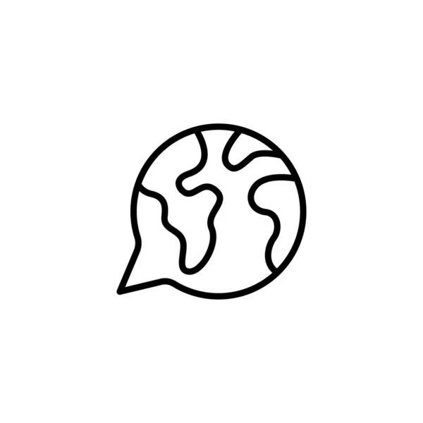 Weltkugel. Globus-Ikone. Globusvektor. Weltkugelvektorsymbol modern und einfach flaches Symbol für Website, Handy, Logo, App, ui. — Stockvektor