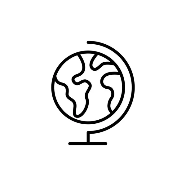 World Globe. Icono del globo. Vector de globo. Mundo globo vector icono moderno y simple símbolo plano para el sitio web, móvil, logotipo, aplicación, interfaz de usuario . — Vector de stock