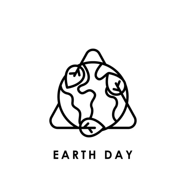 Erde. Umwelt-Symbol Erde. Tag der Erde. Earth Day Vektor. Earth Day Symbol Zeichen für Logo, Web, App, ui. — Stockvektor