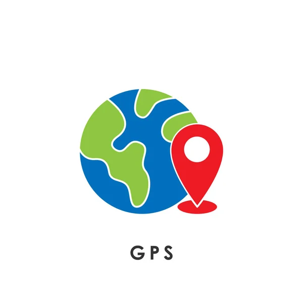 GPS. Sistema de Posicionamiento Global. Icono GPS. Vector GPS. Icono GPS vector. Logo GPS. Símbolo GPS . — Vector de stock