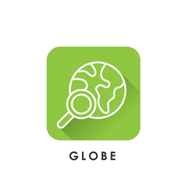 World Globe. Globe icon. Globe vector. World globe vector icon modern and simple flat symbol for website, mobile, logo, app, UI. — 스톡 벡터