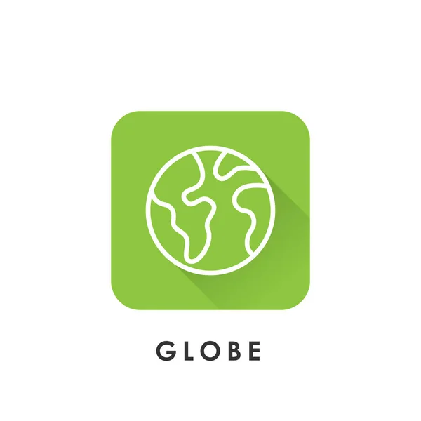 World globe icon isolated on white background. World globe icon in trendy design style. — 스톡 벡터