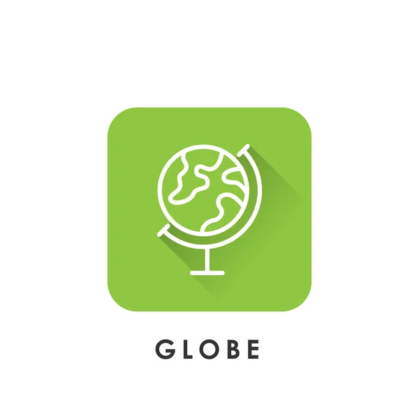 Icône globe mondial isolé sur fond blanc. icône du globe mondial dans le style design à la mode . — Image vectorielle
