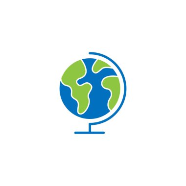 Dünya küresi simgesi beyaz arkaplanda izole edildi, dünya simgesi simgesi, dünya simgesi vektörü, dünya vektörü