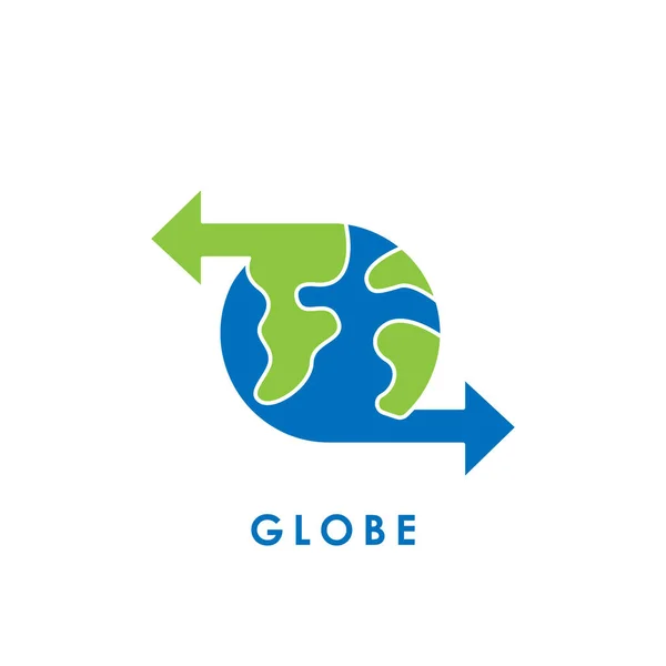 World Globe. Icono del globo. Vector de globo. Mundo globo vector icono moderno y simple símbolo plano para el sitio web, móvil, logotipo, aplicación, interfaz de usuario . — Vector de stock