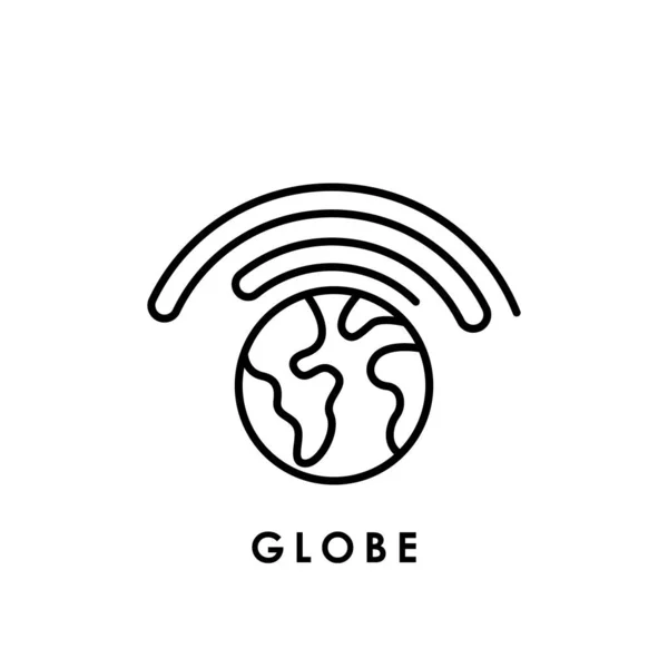 World globe Ikon isolerad på vit bakgrund, glob ikonen, glob ikonen vektor, glob vektor — Stock vektor