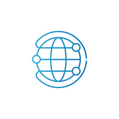 Globe icon vector design illustration. Globe vector illustration for website, mobile, graphic elements, logo, app, UI.