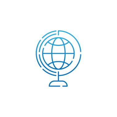 Globe icon vector design illustration. Globe vector illustration for website, mobile, graphic elements, logo, app, UI.