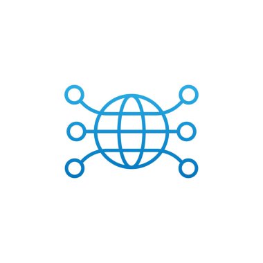 Network icon vector design illustration. Network vector flat icon symbol for website, mobile, graphic elements, logo, app, UI.