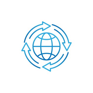 Globe icon vector design illustration. Globe vector illustration for website, mobile, graphic elements, logo, app, UI.