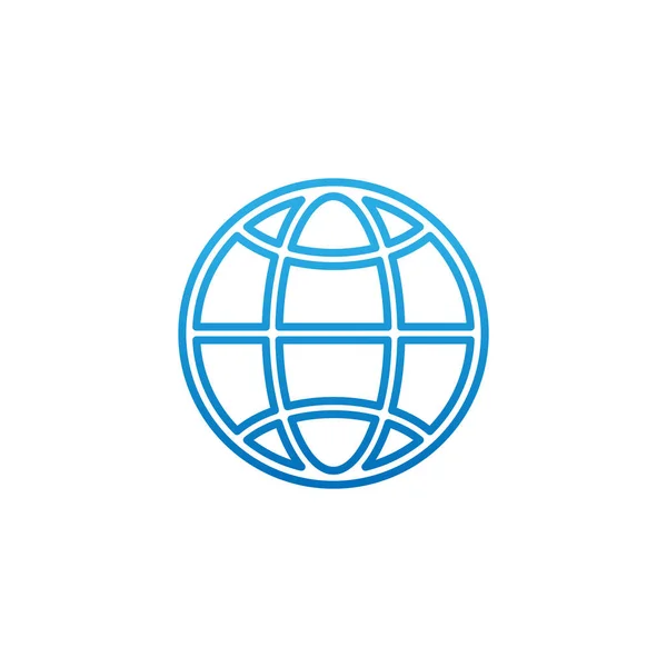 Ilustração do desenho do vetor do ícone do globo. Ilustração do vetor do globo para o Web site, móvel, elementos gráficos, logotipo, app, IU . —  Vetores de Stock