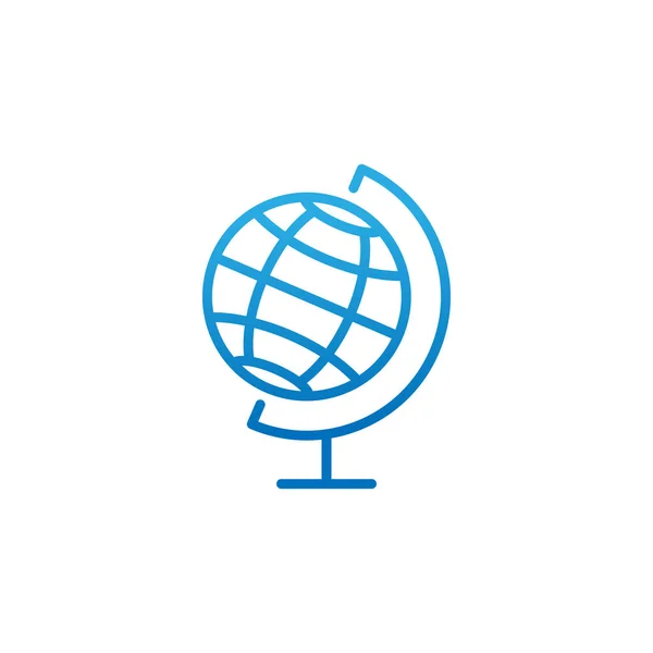 Ilustração do desenho do vetor do ícone do globo. Ilustração do vetor do globo para o Web site, móvel, elementos gráficos, logotipo, app, IU . — Vetor de Stock
