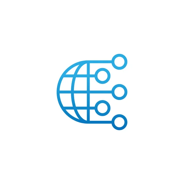 Netwerk pictogram vector ontwerp illustratie. Netwerk vector platte pictogram symbool voor website, mobiel, grafische elementen, logo, app, Ui. — Stockvector