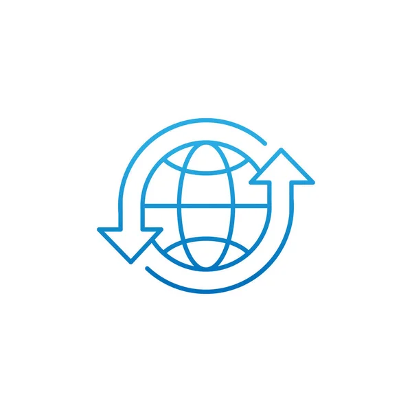Globo icono vector diseño ilustración. Globo vector ilustración para el sitio web, móvil, elementos gráficos, logotipo, aplicación, interfaz de usuario . — Vector de stock