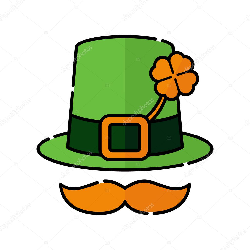 Leprechaun flat icon vector illustration. Leprechaun icon design isolated on white background. St. Patricks Day vector illustration. St. Patrick's Day vector icon trendy flat symbol.