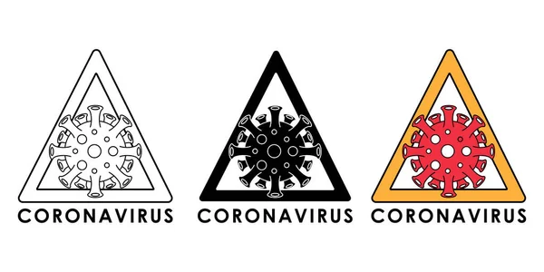 Coronavirus 2019 Ncov Ícone Ilustração Vetorial Coronavirus 2019 Ncov Sintomas — Vetor de Stock