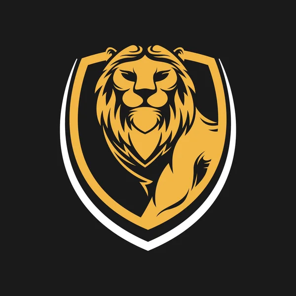 Lion Logo Vector Design Illustrator Inglés Plantilla Diseño Logotipo Cabeza — Vector de stock