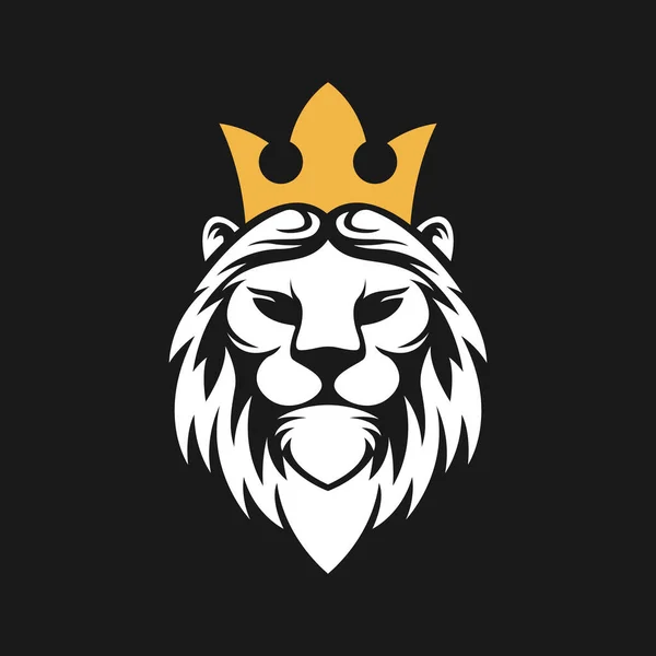 Εικονογράφος Lion Logo Vector Design Vintage Luxury Lion Head Λογότυπο — Διανυσματικό Αρχείο