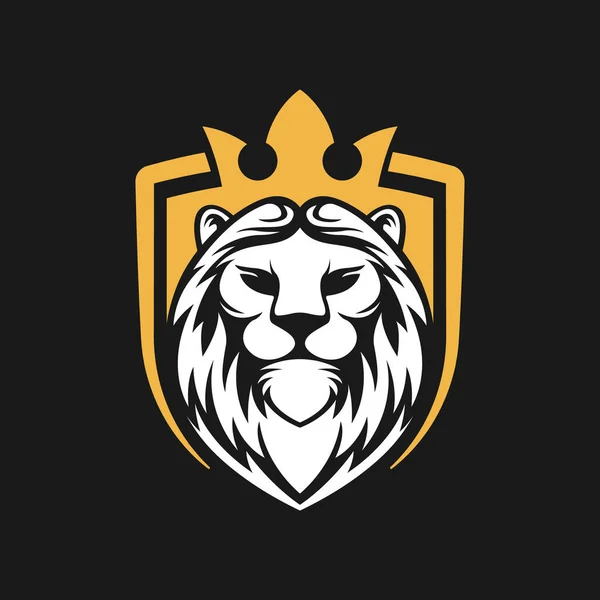 Lion Logo Vector Design Illustrator Modelo Design Logotipo Cabeça Leão — Vetor de Stock