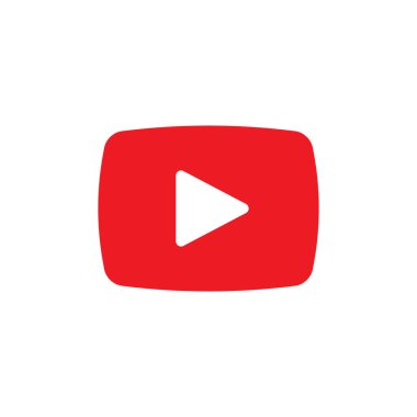 Video Simgesi Logo Vektörü İllüstrasyonu. Video oynatıcı simge tasarım vektör şablonu. Web sitesi, sembol, logo, simge, işaret, uygulama, UI için son moda Video vektör simgesi düz tasarımı.