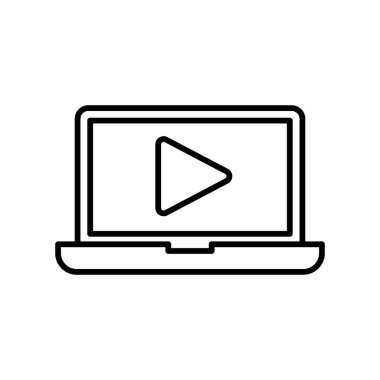 Video Arama Simgesi Logo Vektörü İllüstrasyonu. Video Çağrı simgesi tasarım vektör şablonu. Web sitesi, sembol, logo, simge, işaret, uygulama, UI için son moda Video Arama vektör düz tasarımı.