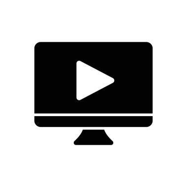 Video Arama Simgesi Logo Vektörü İllüstrasyonu. Video Çağrı simgesi tasarım vektör şablonu. Web sitesi, sembol, logo, simge, işaret, uygulama, UI için son moda Video Arama vektör düz tasarımı.