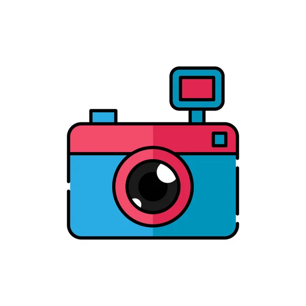 Illustrazione Vettoriale Del Logo Dell Icona Della Fotocamera Modello Vettoriale — Vettoriale Stock