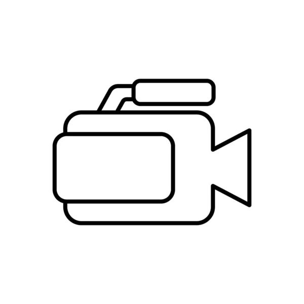 Video Icona Logo Vettoriale Illustrazione Modello Vettoriale Progettazione Icona Lettore — Vettoriale Stock