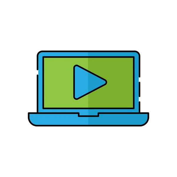 Video Call Icon Logo Vector Illustration Video Call Icon Design — Stockvektor