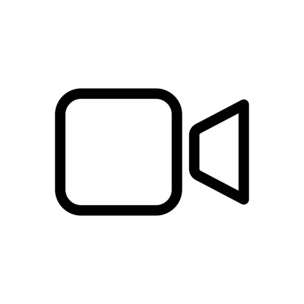 Video Call Icon Logo Vector Illustration Video Call Icon Design — Stockvektor
