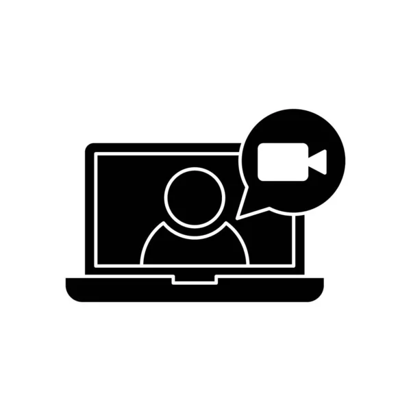 Відео Виклик Піктограми Логотипу Векторні Ілюстрації Дизайн Піктограм Відео Виклику — стоковий вектор