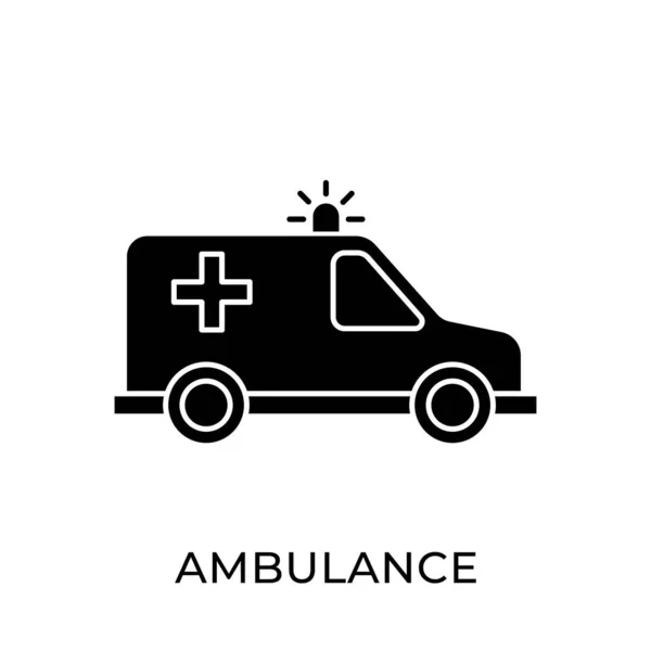 Ambulance Icon Vector Illustration Ambulance Vector Icon Template Ambulance Icon — Stock Vector