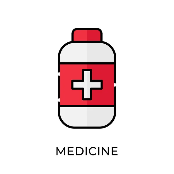 Εικονίδιο Ιατρικής Διανυσματική Απεικόνιση Πρότυπο Απεικόνισης Διανύσματος Ιατρικής Σχεδιασμός Εικονιδίου — Διανυσματικό Αρχείο