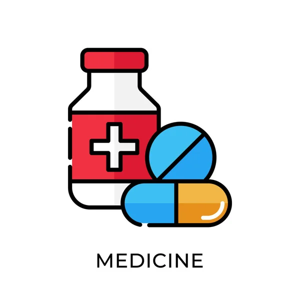 Illustration Der Medizin Ikone Vorlage Zur Illustration Von Medizin Vektoren — Stockvektor