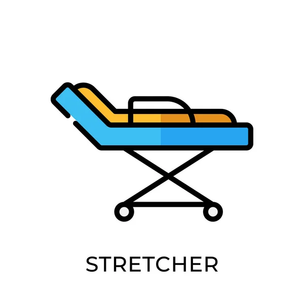Stretcher Icon Vector Illustration Hospital Stretcher Vector Design Illustration Template — Stock Vector