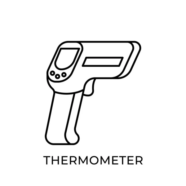 Illustration Des Thermometersymbolvektors Illustration Des Medizinischen Thermometervektordesigns Isoliert Auf Weißem — Stockvektor
