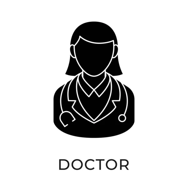 Doktor Icon Vektor Illustration Illustrationsvorlage Für Ärzte Vektorgrafik Arzt Icon — Stockvektor