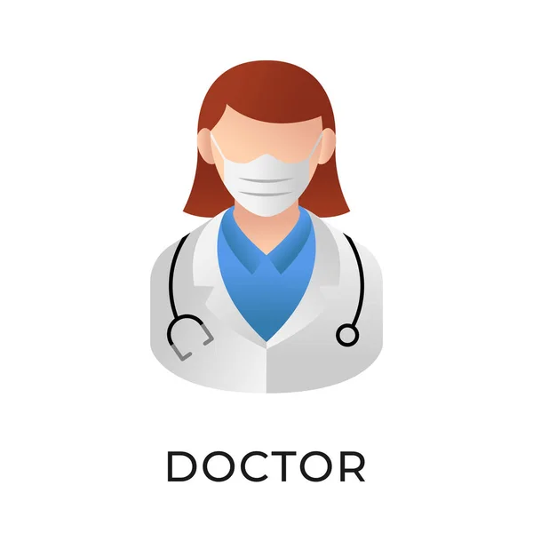 Ilustración Del Vector Del Icono Médico Médico Doctor Plantilla Ilustración — Vector de stock