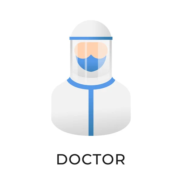 Doktor Icon Vektor Illustration Illustrationsvorlage Für Ärzte Vektorgrafik Arzt Icon — Stockvektor