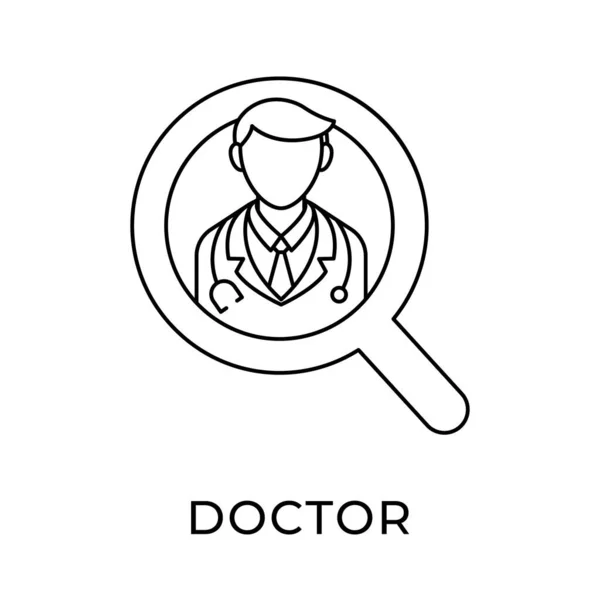 Ilustración Del Vector Del Icono Médico Médico Doctor Plantilla Ilustración — Vector de stock