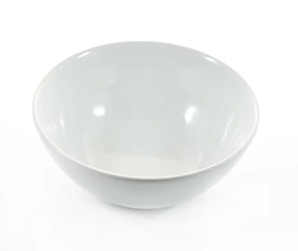White bowl isolated — Stock Photo, Image