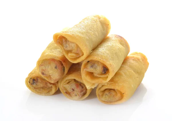 Spring Roll Also Known Egg Roll Isolated White — Stock Photo, Image