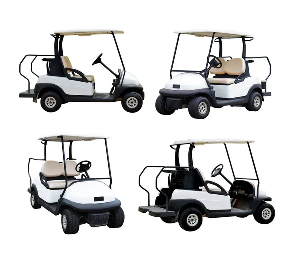 Golfcart Golfcart isoliert auf weißem Hintergrund — Stockfoto