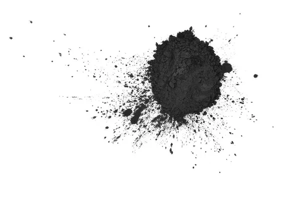 Charcoal on a white background — Stock Photo, Image