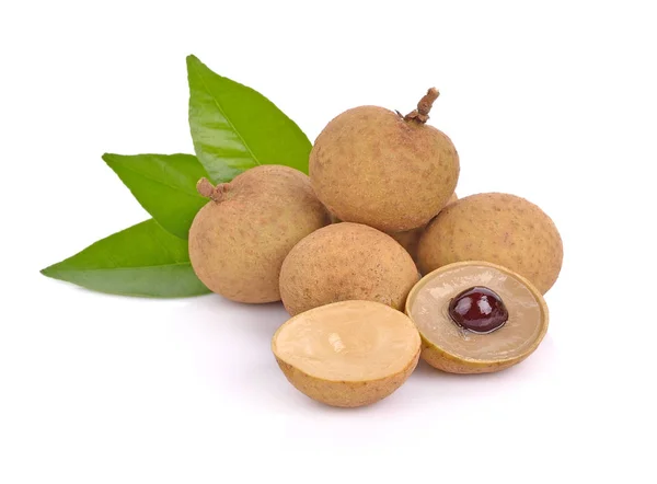 Longan aislado sobre fondo blanco — Foto de Stock