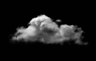 Siyah arkaplan üzerindeki bulutlar