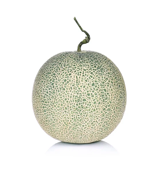 Kantaloupe melon isolerad på vit bakgrund — Stockfoto
